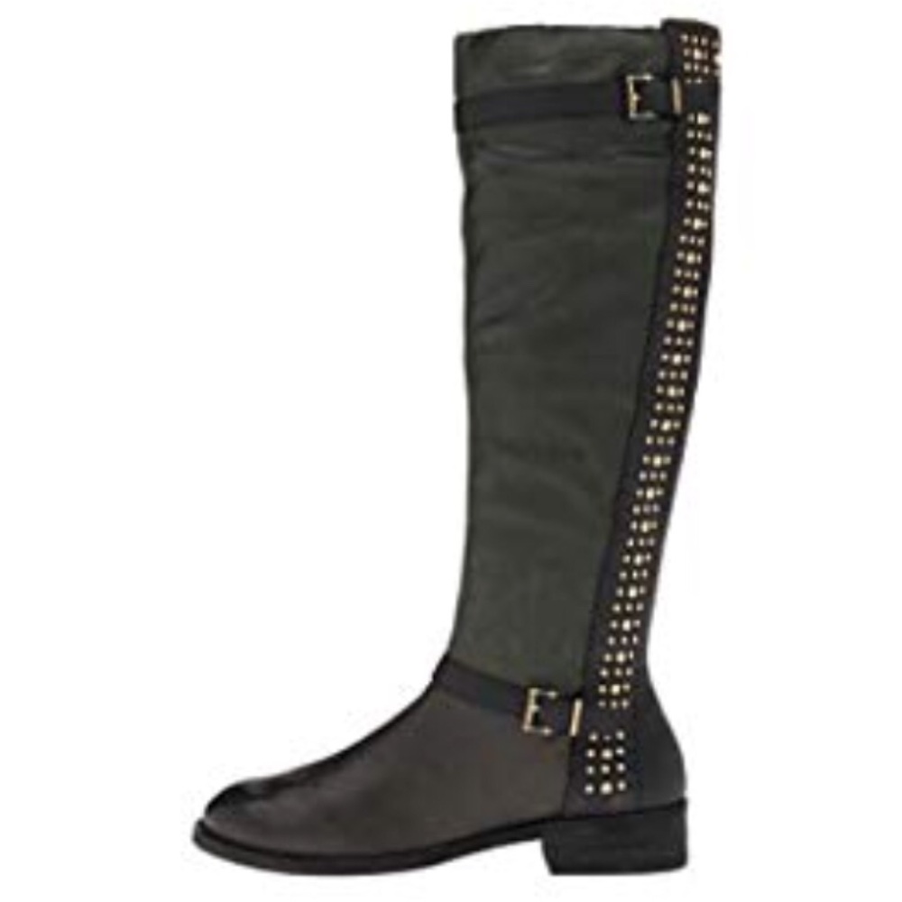 Jessica Simpson Ellister Black Leather Knee Boot
